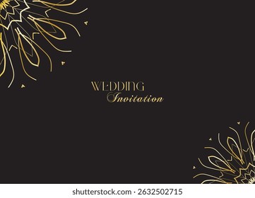 The Gold Mandala Wedding Iinvitation Card