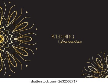 The Gold Mandala Wedding Iinvitation Card
