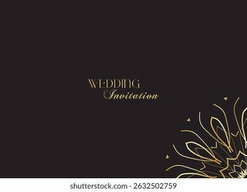 The Gold Mandala Wedding Iinvitation Card