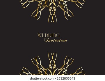 The Gold Mandala Wedding Iinvitation Card