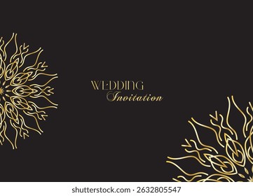 The Gold Mandala Wedding Iinvitation Card
