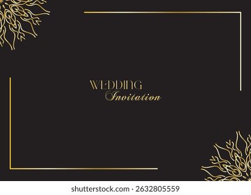 The Gold Mandala Wedding Iinvitation Card