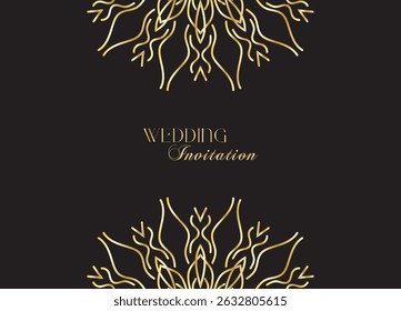 The Gold Mandala Wedding Iinvitation Card