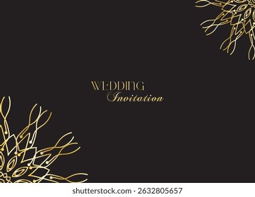 The Gold Mandala Wedding Iinvitation Card