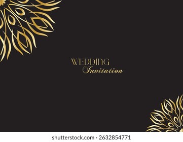 The Gold Mandala Wedding Iinvitation Card