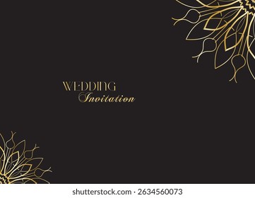 The Gold Mandala Wedding Iinvitation Card