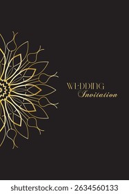 The Gold Mandala Wedding Iinvitation Card