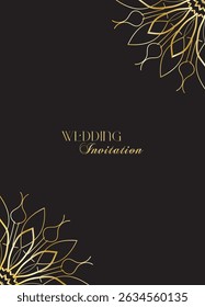 The Gold Mandala Wedding Iinvitation Card