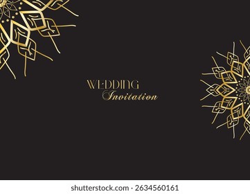 The Gold Mandala Wedding Iinvitation Card