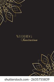 The Gold Mandala Wedding Iinvitation Card