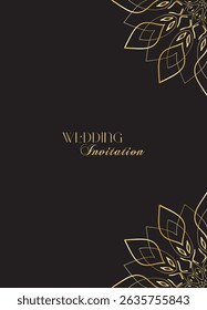 The Gold Mandala Wedding Iinvitation Card