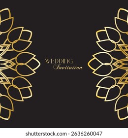 The Gold Mandala Wedding Iinvitation Card