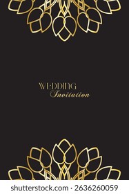 The Gold Mandala Wedding Iinvitation Card