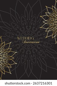 The Gold Mandala Wedding Iinvitation Card