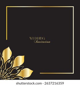 The Gold Mandala Wedding Iinvitation Card