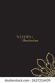 The Gold Mandala Wedding Iinvitation Card