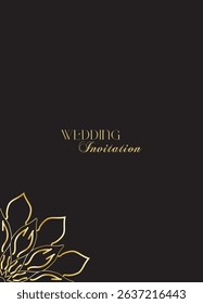 The Gold Mandala Wedding Iinvitation Card