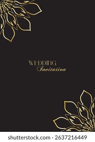 The Gold Mandala Wedding Iinvitation Card