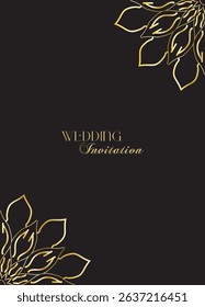 The Gold Mandala Wedding Iinvitation Card