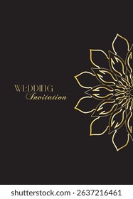 The Gold Mandala Wedding Iinvitation Card
