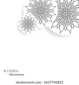 The Gold Mandala Wedding Iinvitation Card