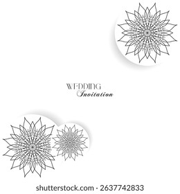 The Gold Mandala Wedding Iinvitation Card
