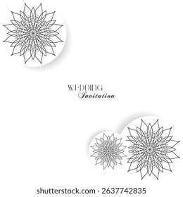 The Gold Mandala Wedding Iinvitation Card
