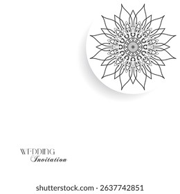 The Gold Mandala Wedding Iinvitation Card