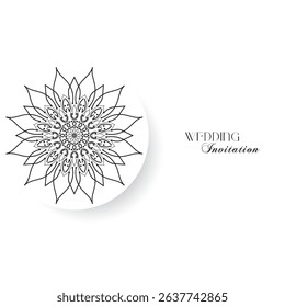 The Gold Mandala Wedding Iinvitation Card