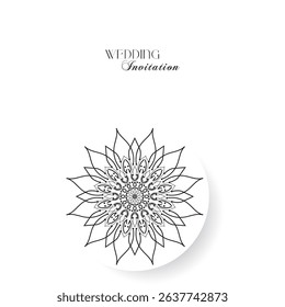 The Gold Mandala Wedding Iinvitation Card