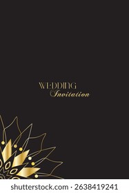 The Gold Mandala Wedding Iinvitation Card