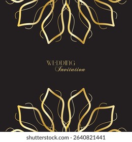 The Gold Mandala Wedding Iinvitation Card