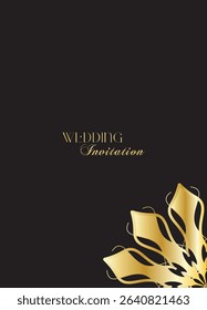 The Gold Mandala Wedding Iinvitation Card