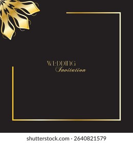 The Gold Mandala Wedding Iinvitation Card