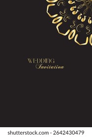 The Gold Mandala Wedding Iinvitation Card