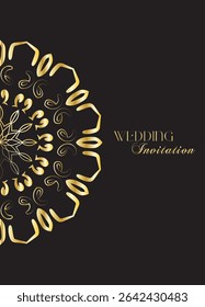 The Gold Mandala Wedding Iinvitation Card