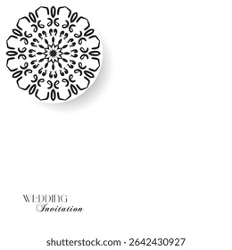 The Gold Mandala Wedding Iinvitation Card