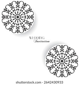 The Gold Mandala Wedding Iinvitation Card