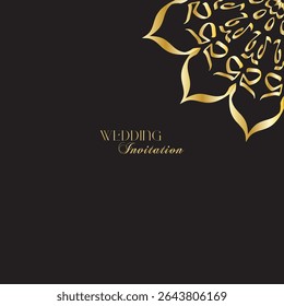 The Gold Mandala Wedding Iinvitation Card