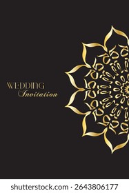 The Gold Mandala Wedding Iinvitation Card