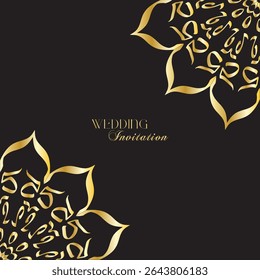 The Gold Mandala Wedding Iinvitation Card