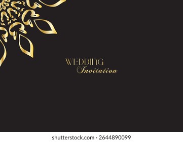 The Gold Mandala Wedding Iinvitation Card