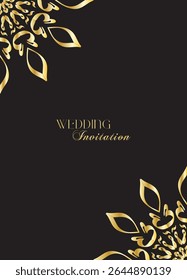 The Gold Mandala Wedding Iinvitation Card