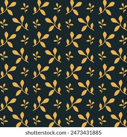 Gold Maple leaf favored trendy multicolor repeating pattern vector illustration design