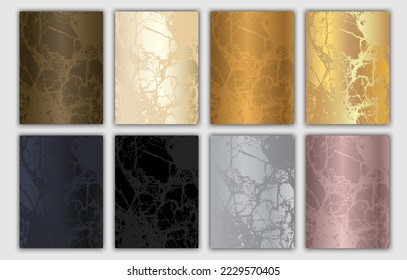 goldener Marmor-Hintergrund mit Steinstruktur. Schwarze Luxusgalerie