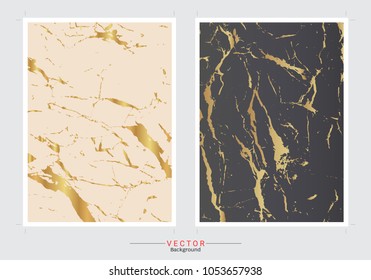 Gold marble cover background, Vector set template, Fully editable color change, Premium and luxury texture for design a stunning wedding, invitation, greeting cards, web banner, pattern, wallpaper.