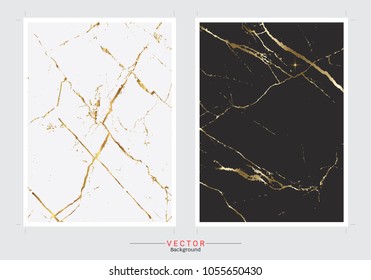 Gold marble cover background, Vector set template, Fully editable color change, Premium and luxury texture for design a stunning wedding, invitation, greeting cards, web banner, pattern, wallpaper.