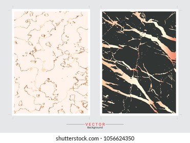 Gold marble cover background, Vector set template, Fully editable color change, Premium and luxury texture for design a stunning wedding, invitation, greeting cards, web banner, pattern, wallpaper.