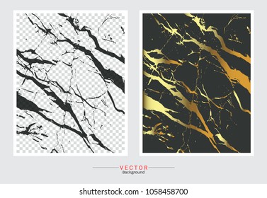 Gold marble cover background, Vector set template, Fully editable color change, Premium and luxury texture for design a stunning wedding, invitation, greeting cards, web banner, pattern, wallpaper.