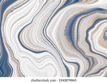 Gold marble design. A beautiful combination blue marble and gold.
